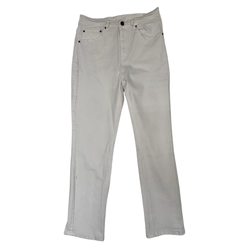 A Loves A White Bootcut Jeans Womens Size 31 Mid Rise Stretch Denim